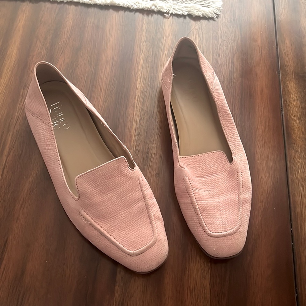 Franco Sarto Size 8.5 Pink Womens Casual Loafers